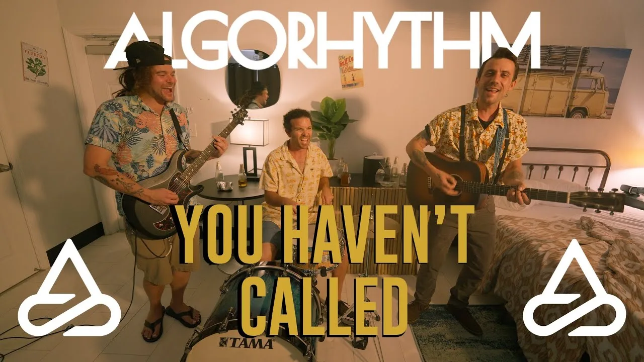 The band playing indoors in the Algorhythm video for You Haven't Called